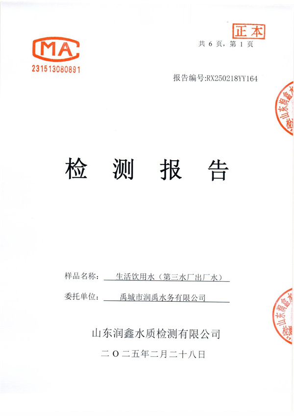 RX250218YY164 三厂出水检测报告-1.jpg