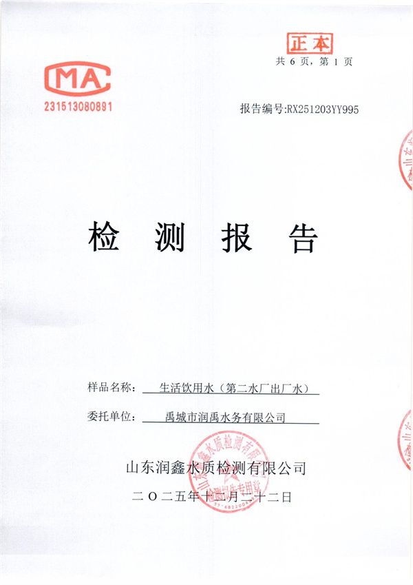 RX251203YY995 二厂出水检测报告-1.jpg